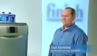 Allan Mansfield of AM Appliances explains to Carol Smillie why it is important to use a Finish Dishwasher Cleaner every month, Click to view the TV Advert